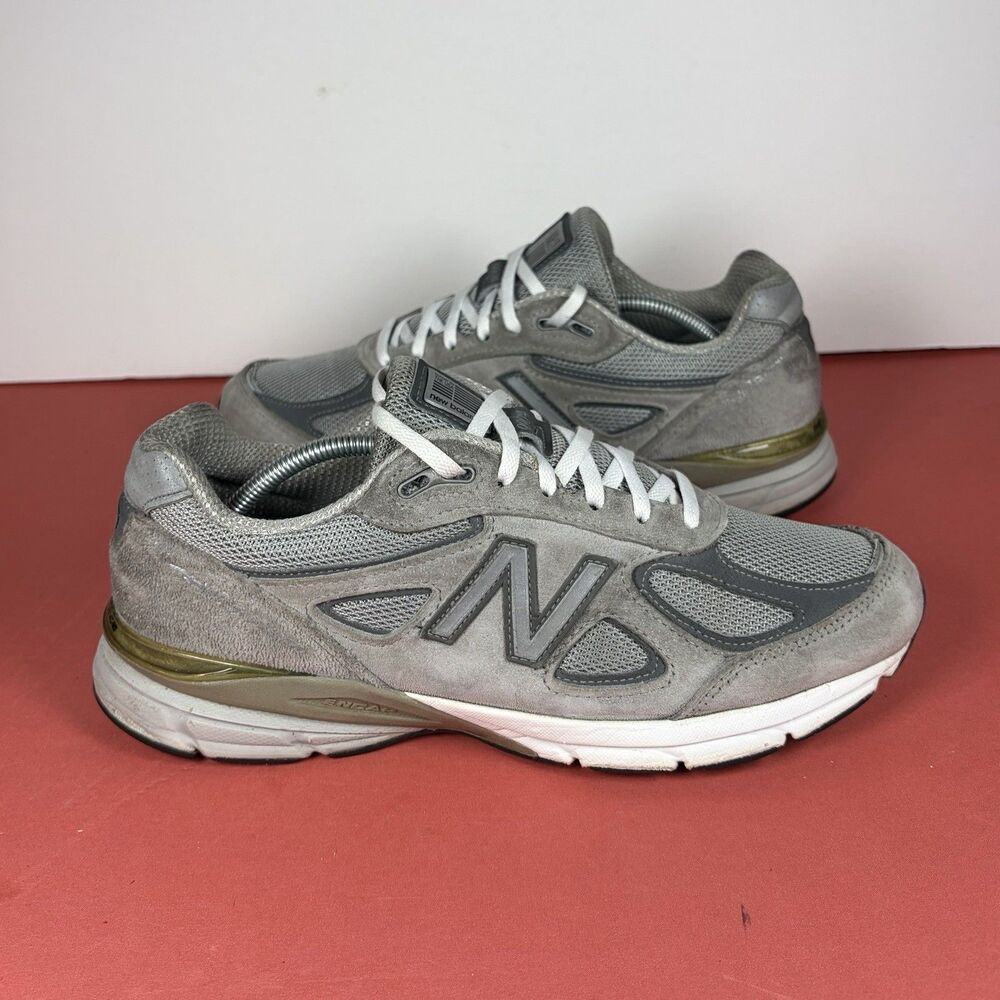 New Balance 990v4 Men’s Sz 8 D Gray Castlerock Suede Made in USA M990GL4